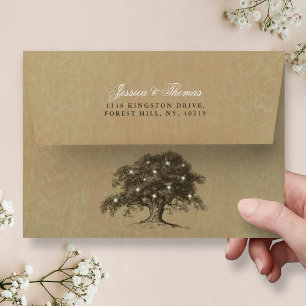 The Vintage Old Oak Tree Wedding Collection Envelope