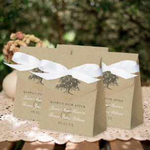 The Vintage Old Oak Tree Wedding Collection Favour Box