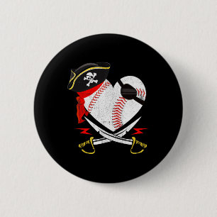 The Vintage Pirate Sell Softll Heart With Skull Ha 6 Cm Round Badge