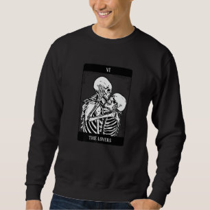 The Vintage Tarot Card Astrology Skull Horror Occ Sweatshirt