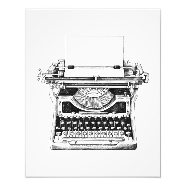 The Vintage Typwriter Photo Print (Front)