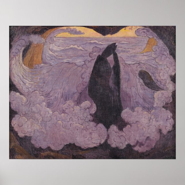 The Violet Wave, c.1895-6 Poster (Front)