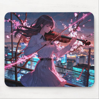 The Violin Playing Girl Mousepad