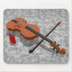 The Violin & The Rose: Custom Mousepad