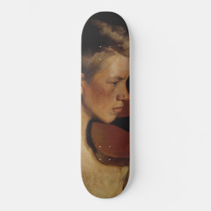 The Violinist (Male Musician) (by Pekka Halonen) Skateboard