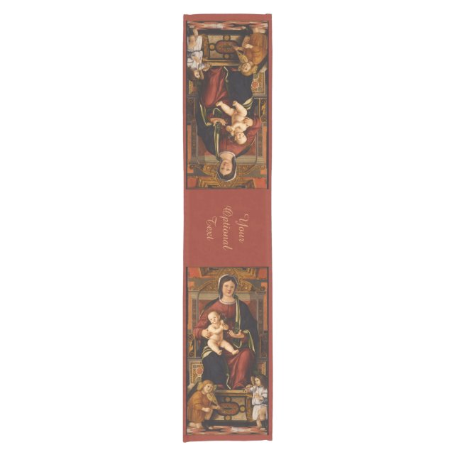 “The Virgin and Child” art table runner (Front)