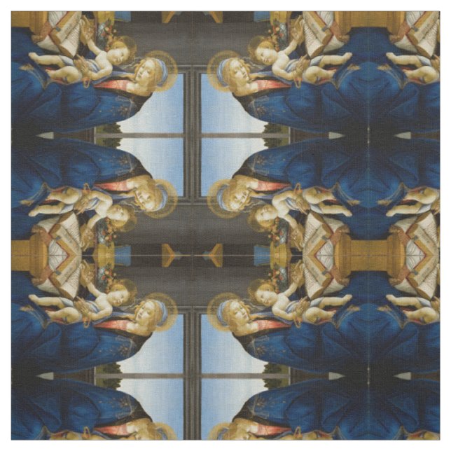 The Virgin and Child by Sandro Botticelli Fabric (Swatch)