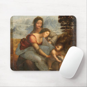 The Virgin and Child Saint Anne Leonardo da Vinci Mouse Pad