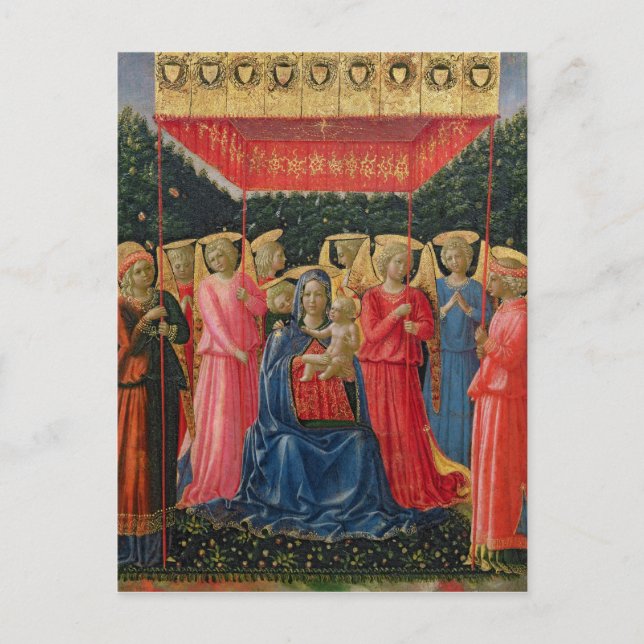 The Virgin and Child with Angels, c.1440-50 Postcard (Front)