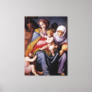 The Virgin and Child with Saint Elizabeth Canvas Print