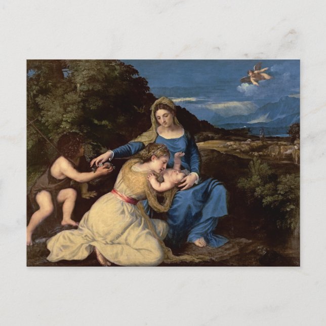 The Virgin and Child with Saints, 1532 Postcard (Front)