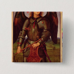 The Virgin and Child with SS. Raphael and 15 Cm Square Badge