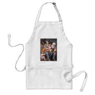 The Virgin and Child with St Elizabeth Standard Apron