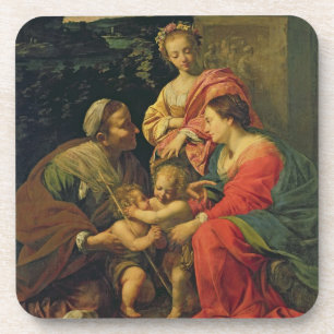 The Virgin and Child with St. Elizabeth, the Infan Coaster