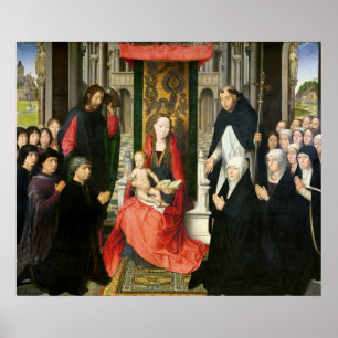 The Virgin and Child with St. James & St. Dominic Poster