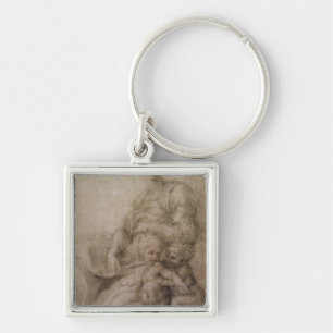 The Virgin and Child with the infant Baptist Key Ring