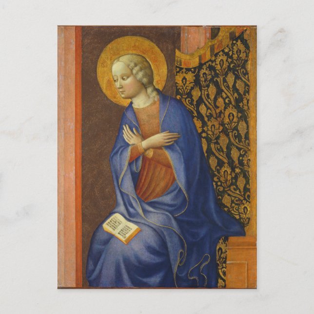 The Virgin Annunciate, c. 1430 (tempera on panel) Postcard (Front)