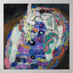 The Virgin by Gustav Klimt, 1913 Poster
