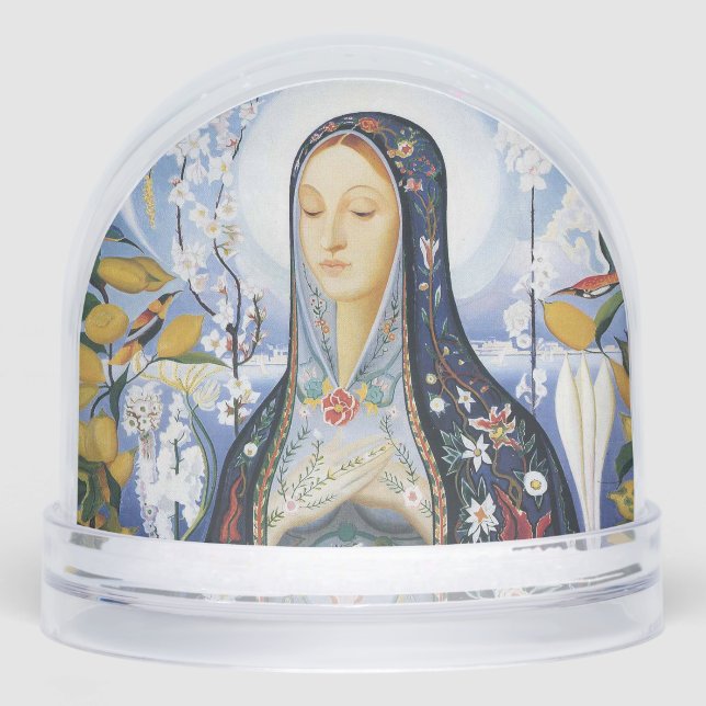 The Virgin by Joseph Stella Snowglobe (Front)