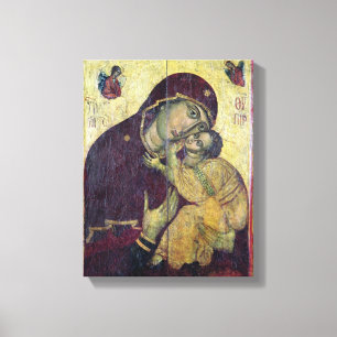 The Virgin Eleousa, from Nessebar Canvas Print
