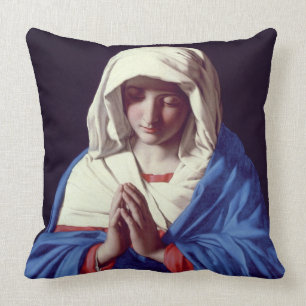 The Virgin in Prayer, 1640-50 (oil on canvas) Cushion