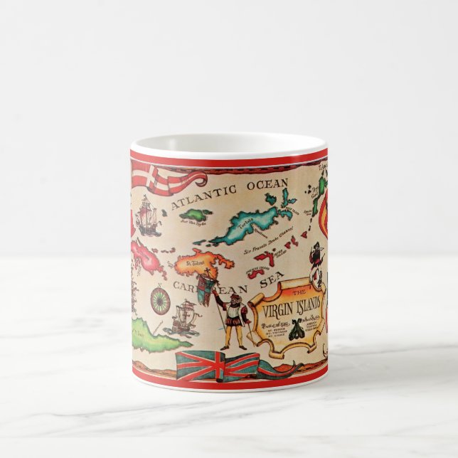 The Virgin Islands Map Mug (Center)