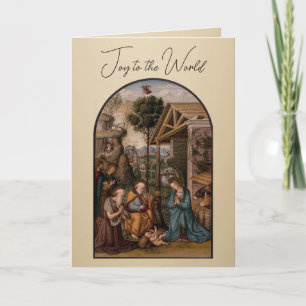 The Virgin Mary and Baby Jesus Christmas Greetings Holiday Card