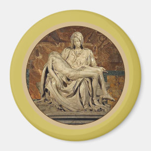 The Virgin Mary and Christ Pietà  by Michelangelo Magnet