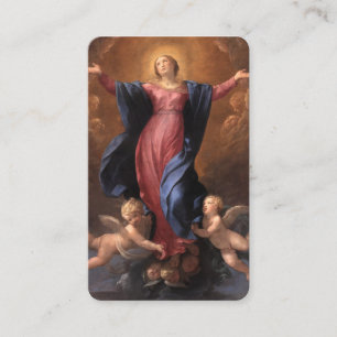 The Virgin Mary Assumption Prayer Card