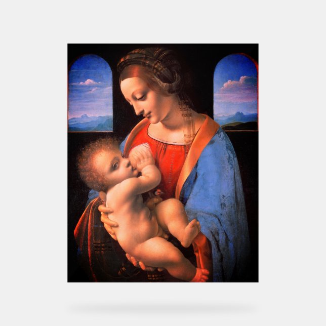 The Virgin Mary Breastfeeding The Christ Child-324 Acrylic Sign (Front)