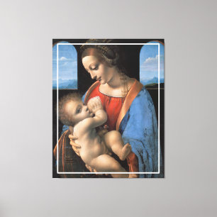 The Virgin Mary Breastfeeding The Christ Child-324 Canvas Print