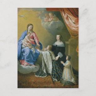 The Virgin Mary gives the Crown and Sceptre Postcard