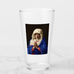 The Virgin Mary in Prayer Glass