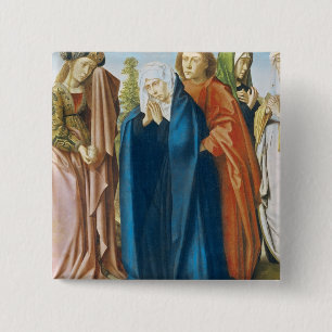 The Virgin Mary with St. John the Evangelist 15 Cm Square Badge