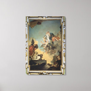 The Virgin of Carmel Giving the Scapula to the Ble Canvas Print