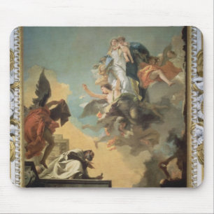 The Virgin of Carmel Giving the Scapula to the Ble Mouse Pad