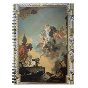 The Virgin of Carmel Giving the Scapula to the Ble Spiral Notebook