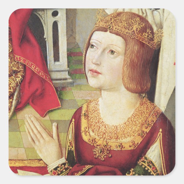 The Virgin of the Catholic Kings 2 Square Sticker (Front)