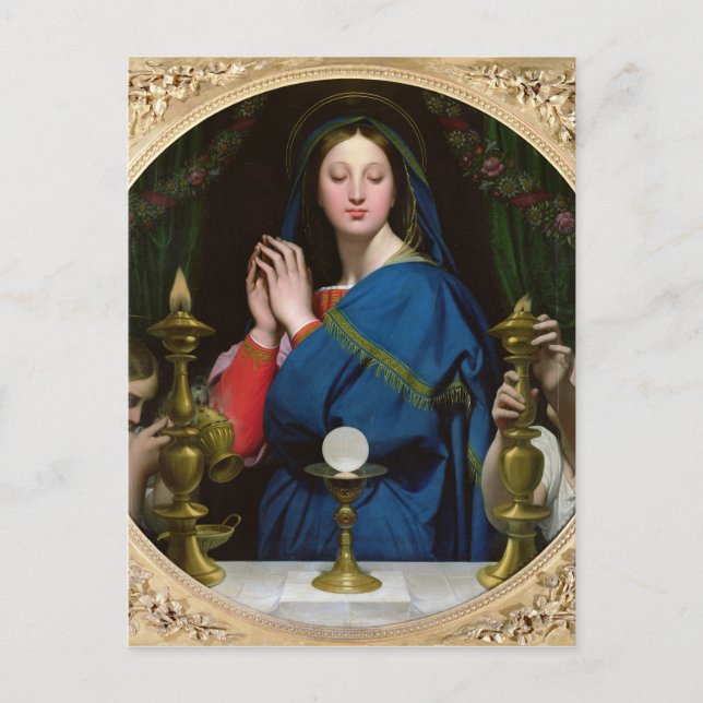 The Virgin of the Host, 1854 Postcard (Front)