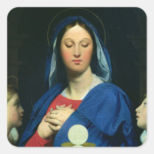 The Virgin of the Host, 1866 Square Sticker
