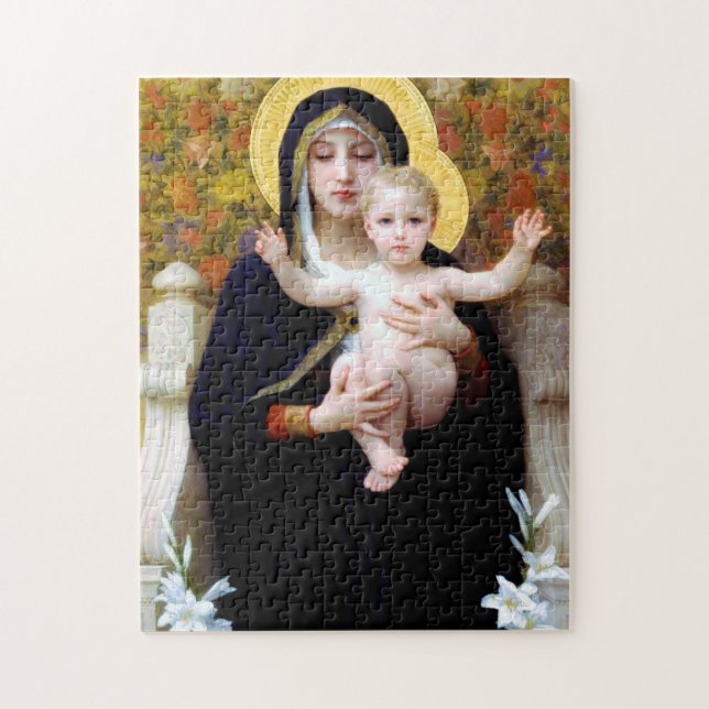The Virgin of the Lily, Bouguereau Jigsaw Puzzle (Vertical)