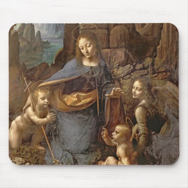 The Virgin of the Rocks Mouse Pad (Front)