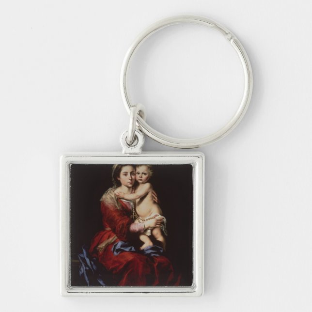 The Virgin of the Rosary, c.1650 Key Ring (Front)