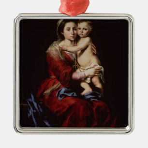 The Virgin of the Rosary, c.1650 Metal Tree Decoration
