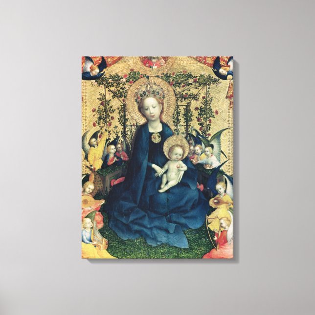 The Virgin of the Rose Bush Canvas Print (Front)