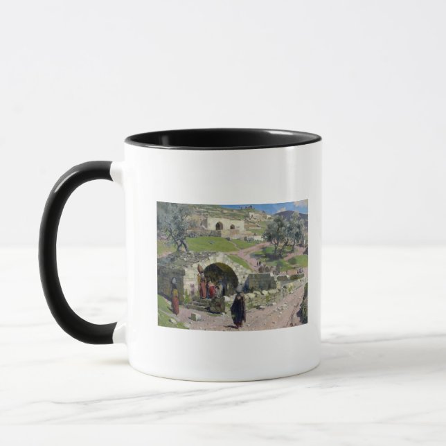 The Virgin Spring in Nazareth, 1882 Mug (Left)