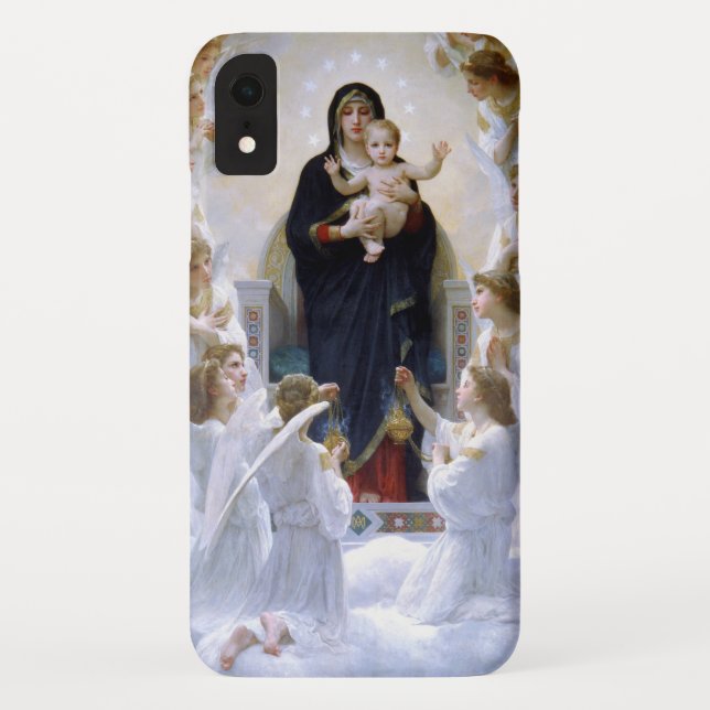 The Virgin with Angels by William Adolphe Bouguere Case-Mate iPhone Case (Back)