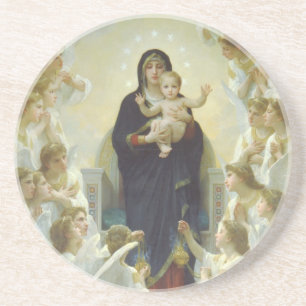 The Virgin With Angels Coaster