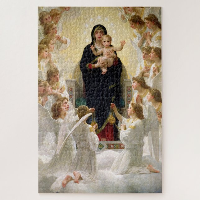 The Virgin With Angels -William-Adolphe Bouguereau Jigsaw Puzzle (Vertical)