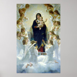 The Virgin With Angels, William Bouguereau Poster